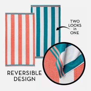 100% COTTON CABANA ADULT BEACH TOWELS NEW